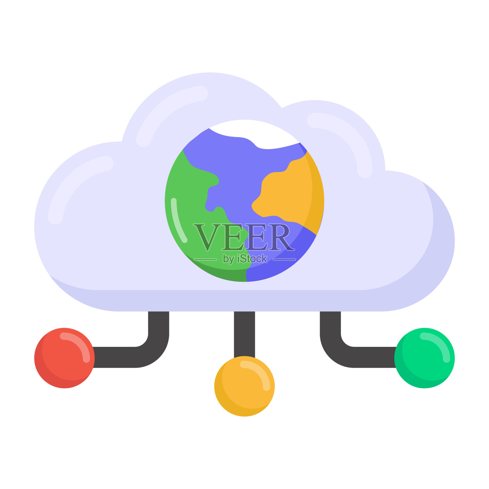 全球计算插画图片素材