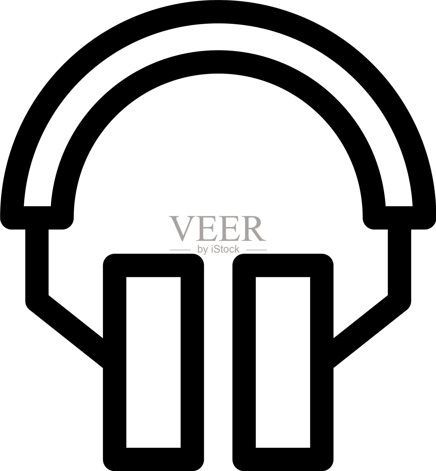 耳机图标或标志孤立符号符号图标素材