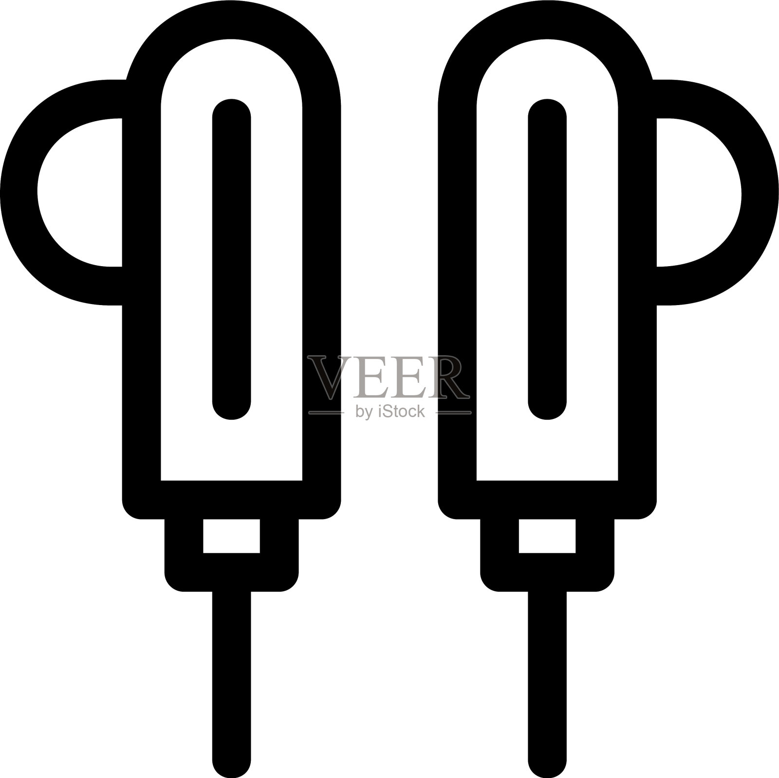 耳机图标或标志孤立符号符号图标素材