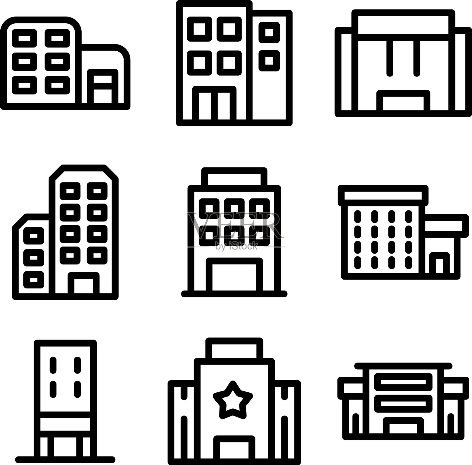 酒店标志或标志孤立标志符号图标素材