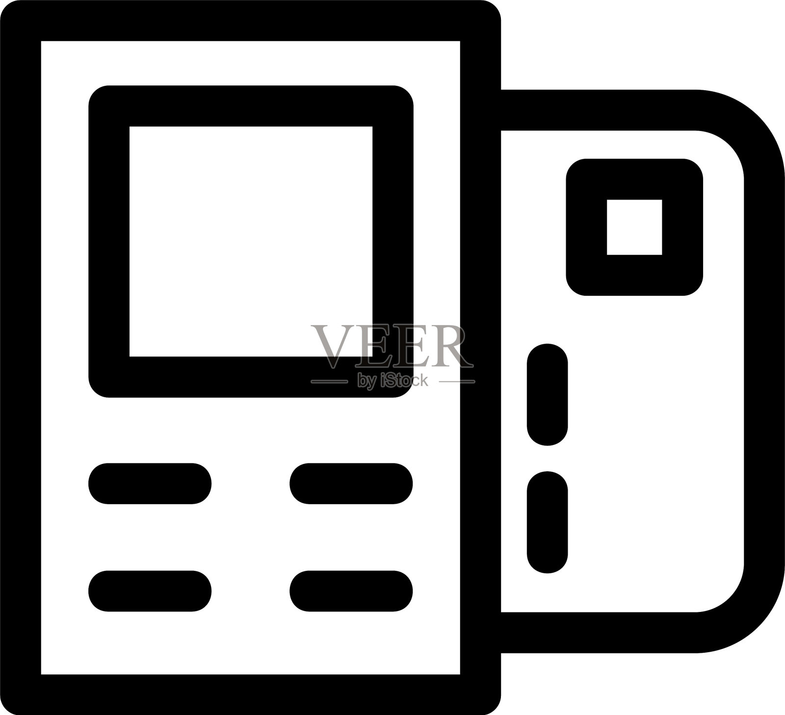 发票机图标或标志孤立标志符号图标素材