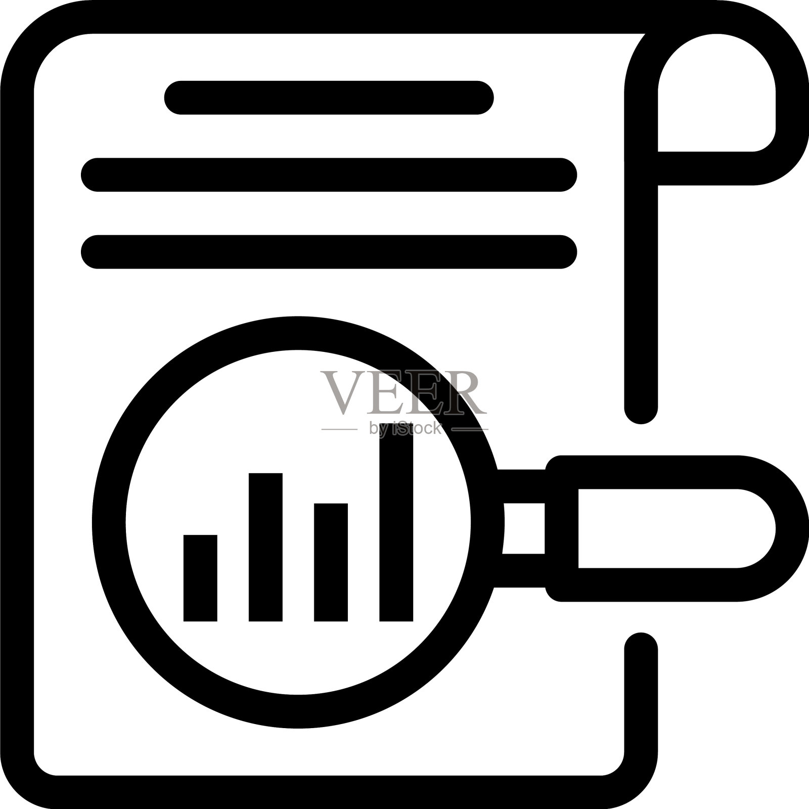 报告分析图标素材