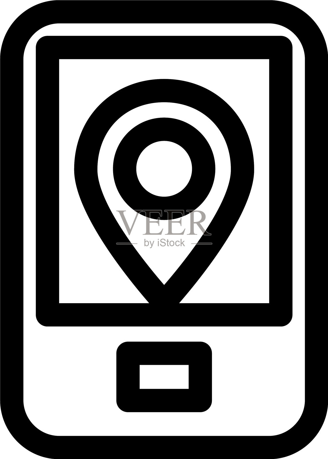 移动图标或标志孤立标志符号图标素材