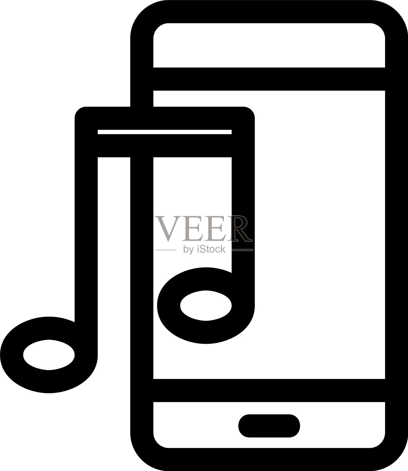 音乐图标或标志孤立符号符号图标素材