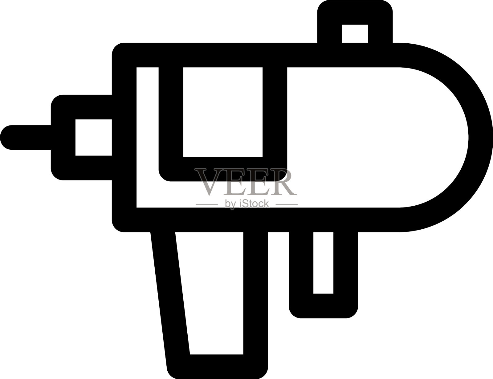 钉枪图标或标志孤立标志符号图标素材