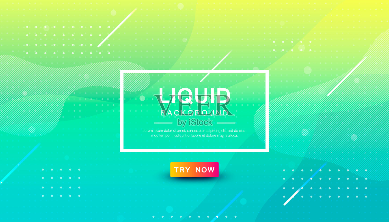 现代蓝色和黄色动态背景插画图片素材