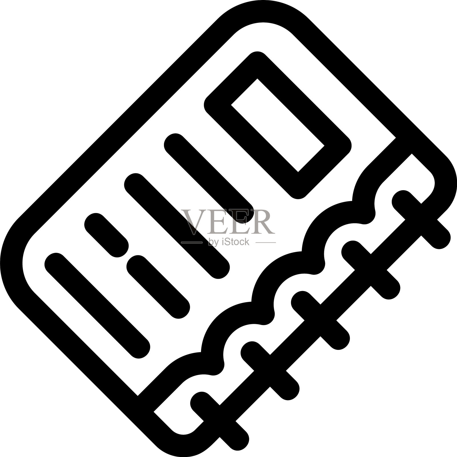 笔记本图标或标志孤立标志符号图标素材