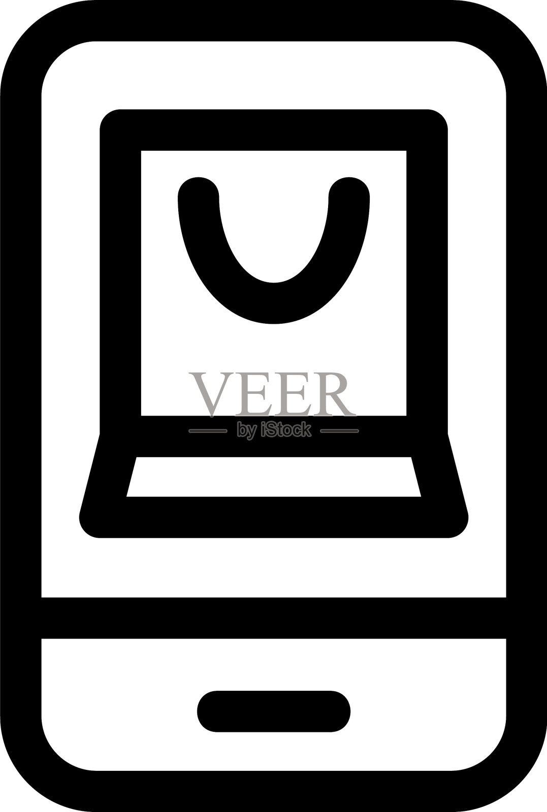 Onlen订单图标或标识孤立标志符号图标素材