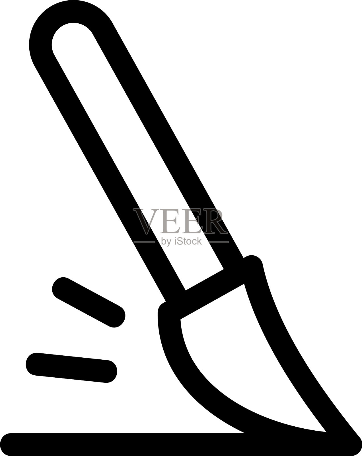 油漆图标或标志孤立标志符号设计元素图片