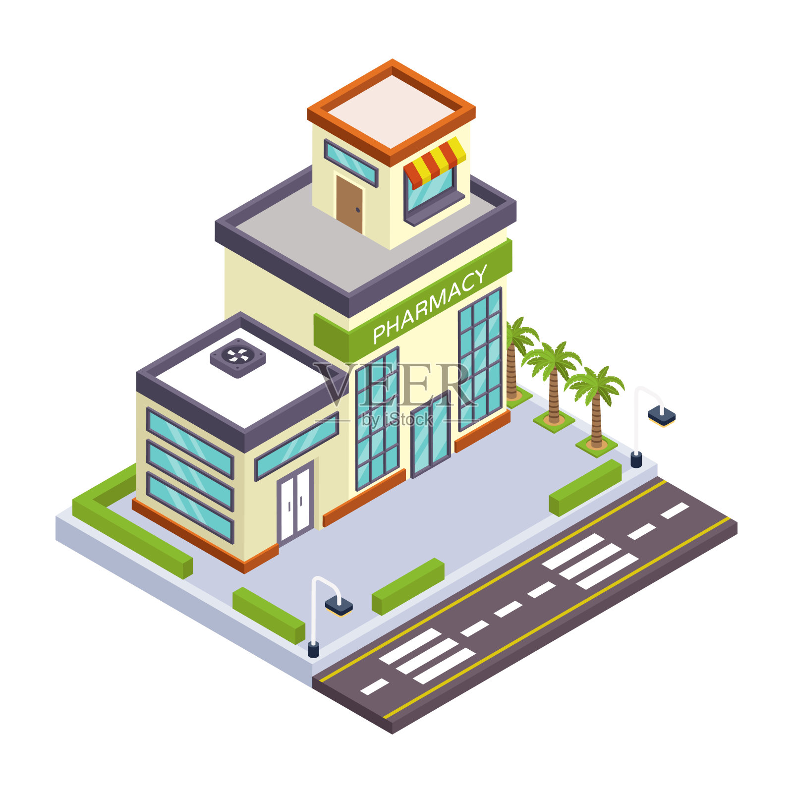 建筑插画图片素材