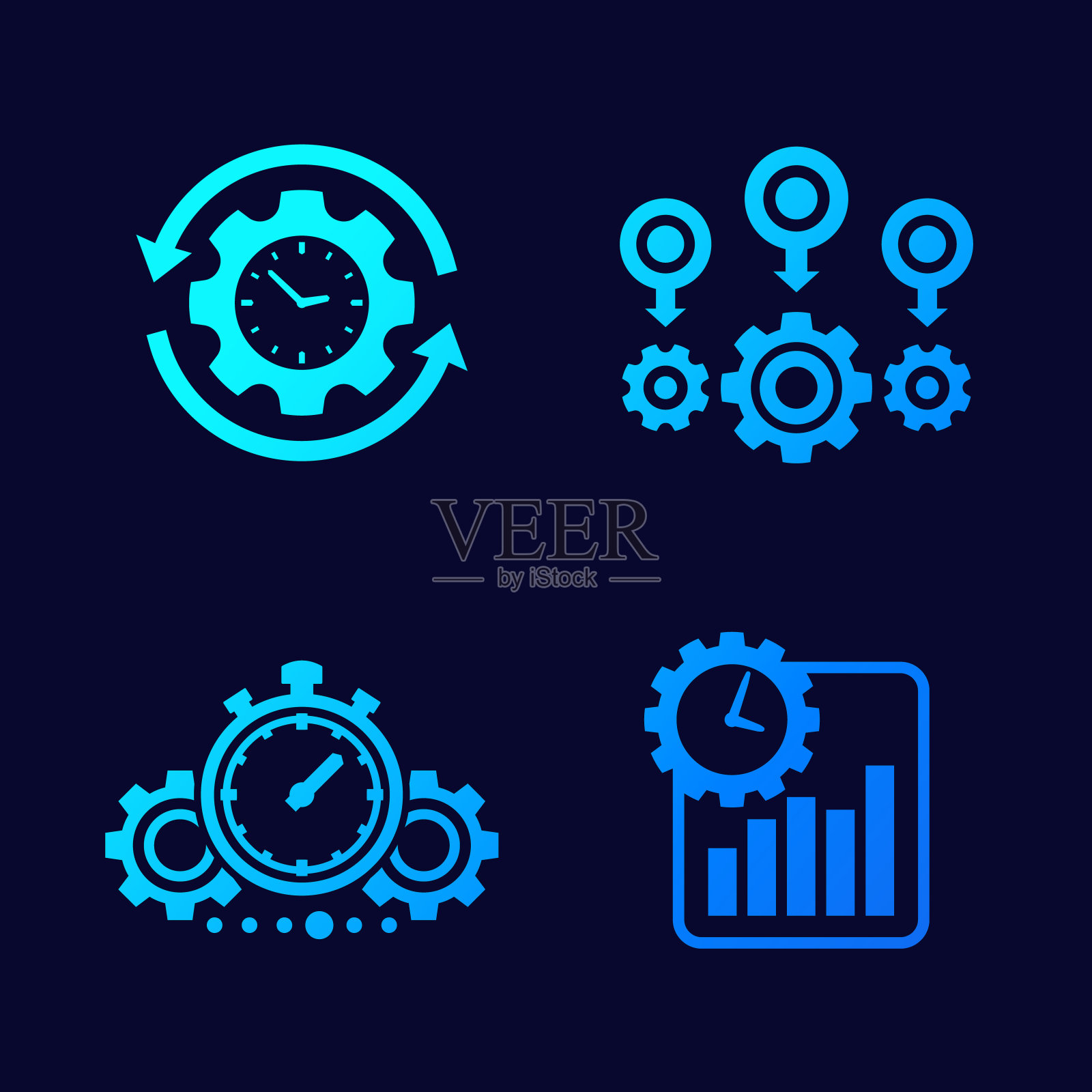 生产力，生产效率矢量图标[转换]图标素材