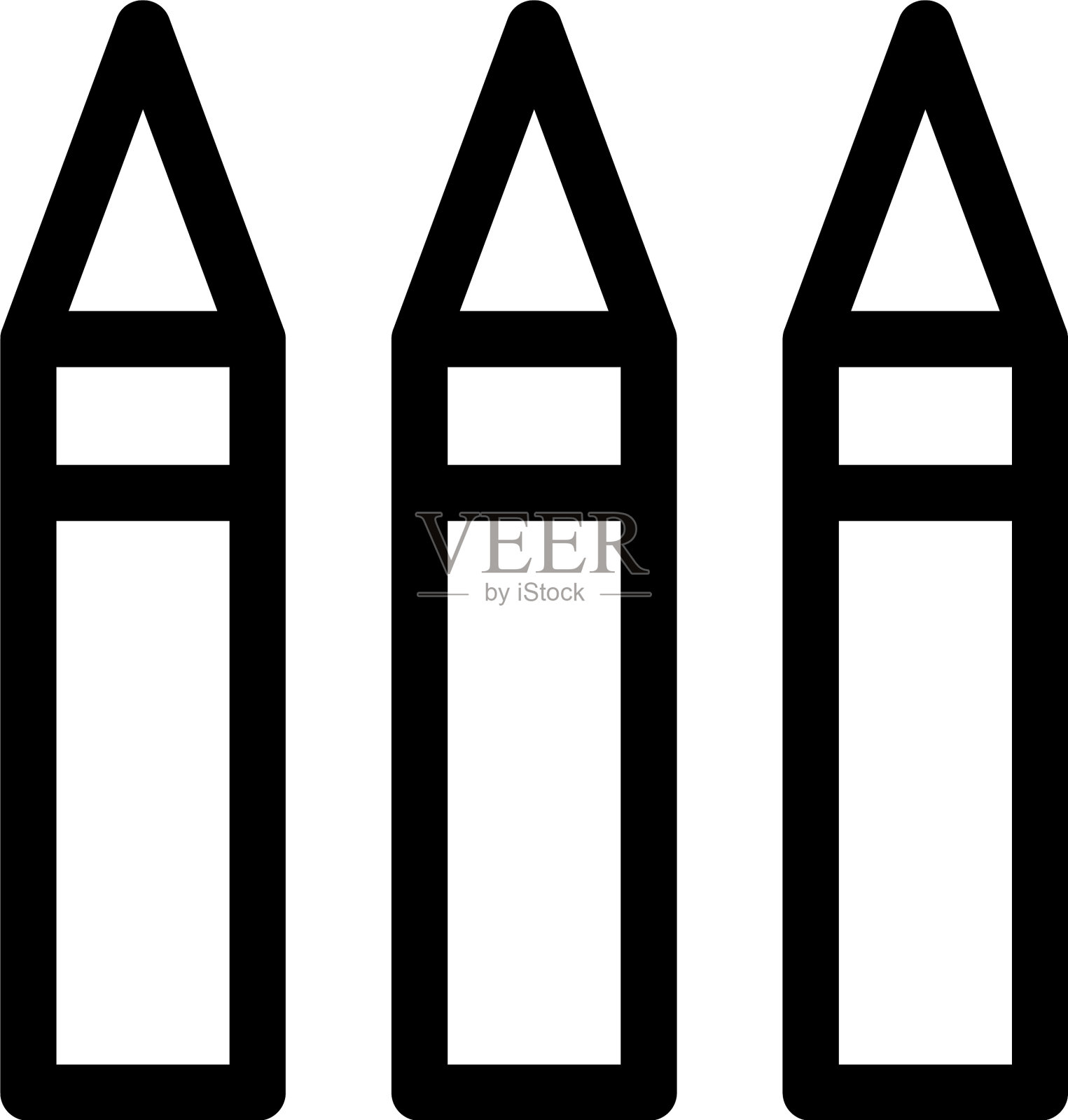 铅笔图标或标志孤立的标志符号图标素材