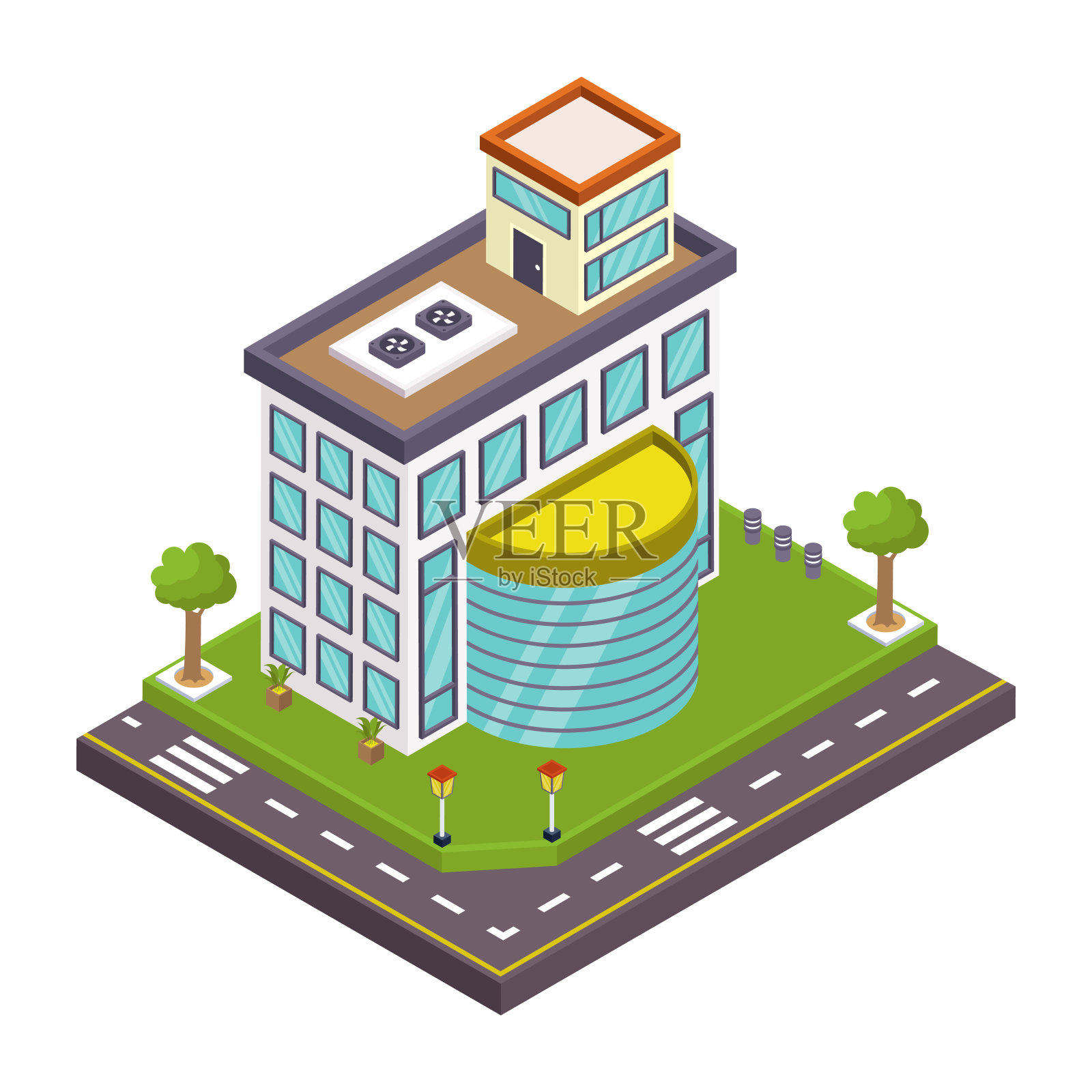 摩天大楼插画图片素材