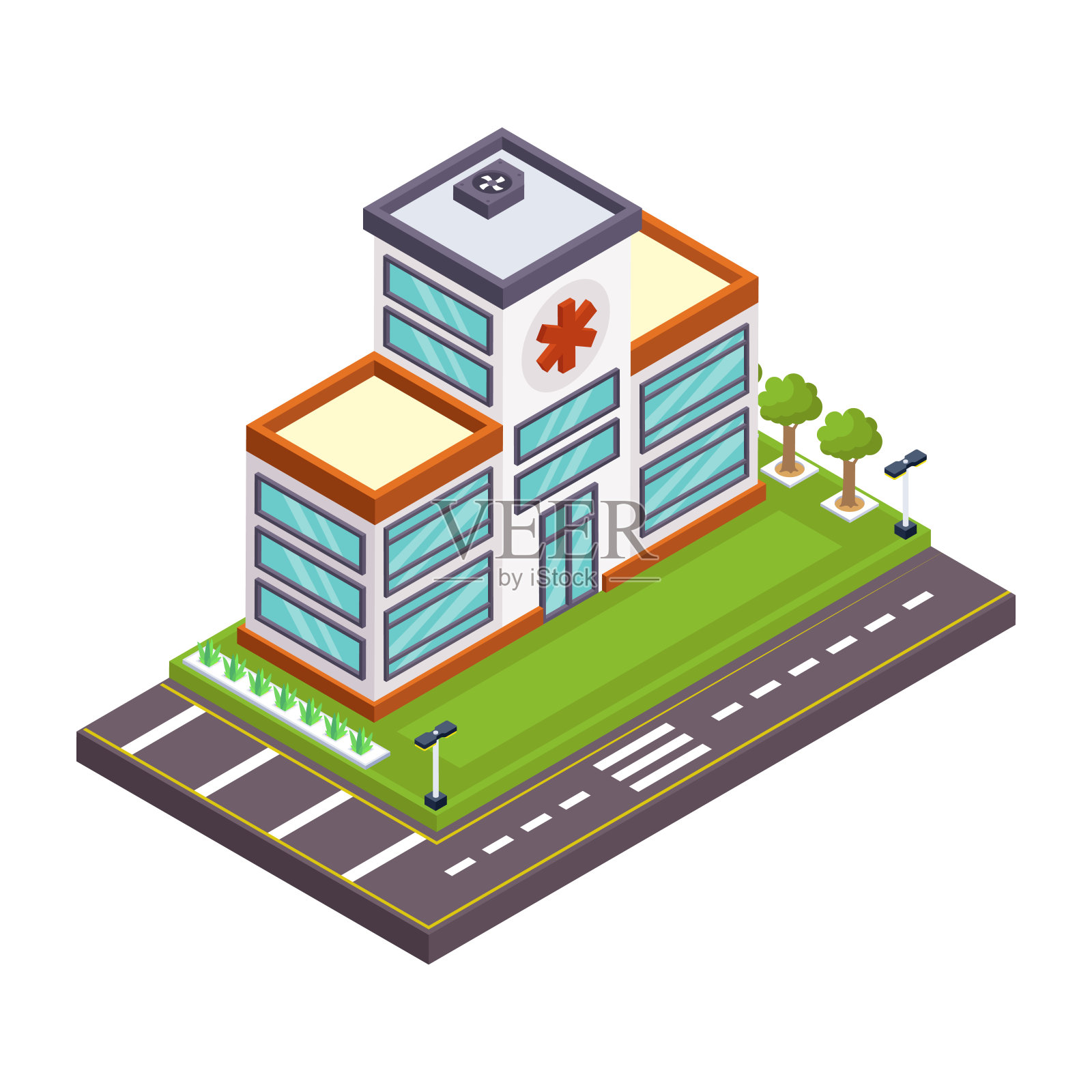 购物中心插画图片素材