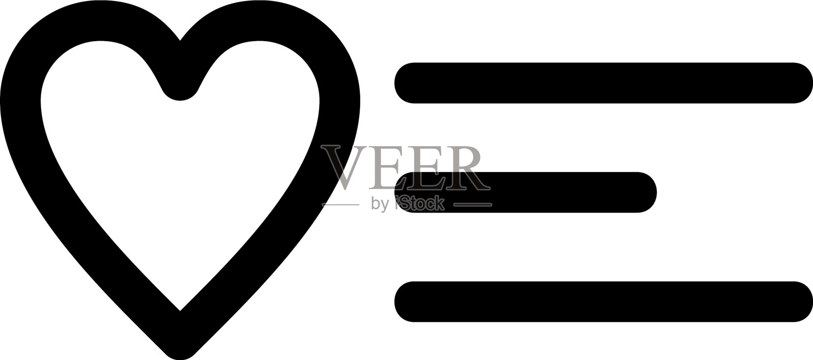 浪漫的标志或标志孤立的标志符号图标素材