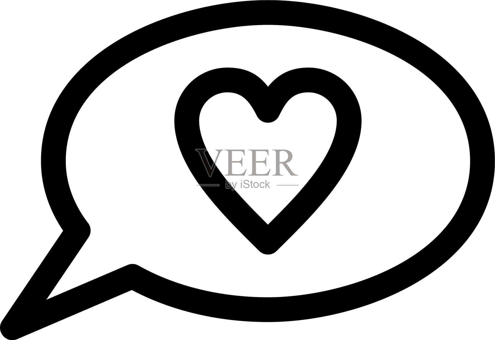 浪漫的标志或标志孤立的标志符号图标素材