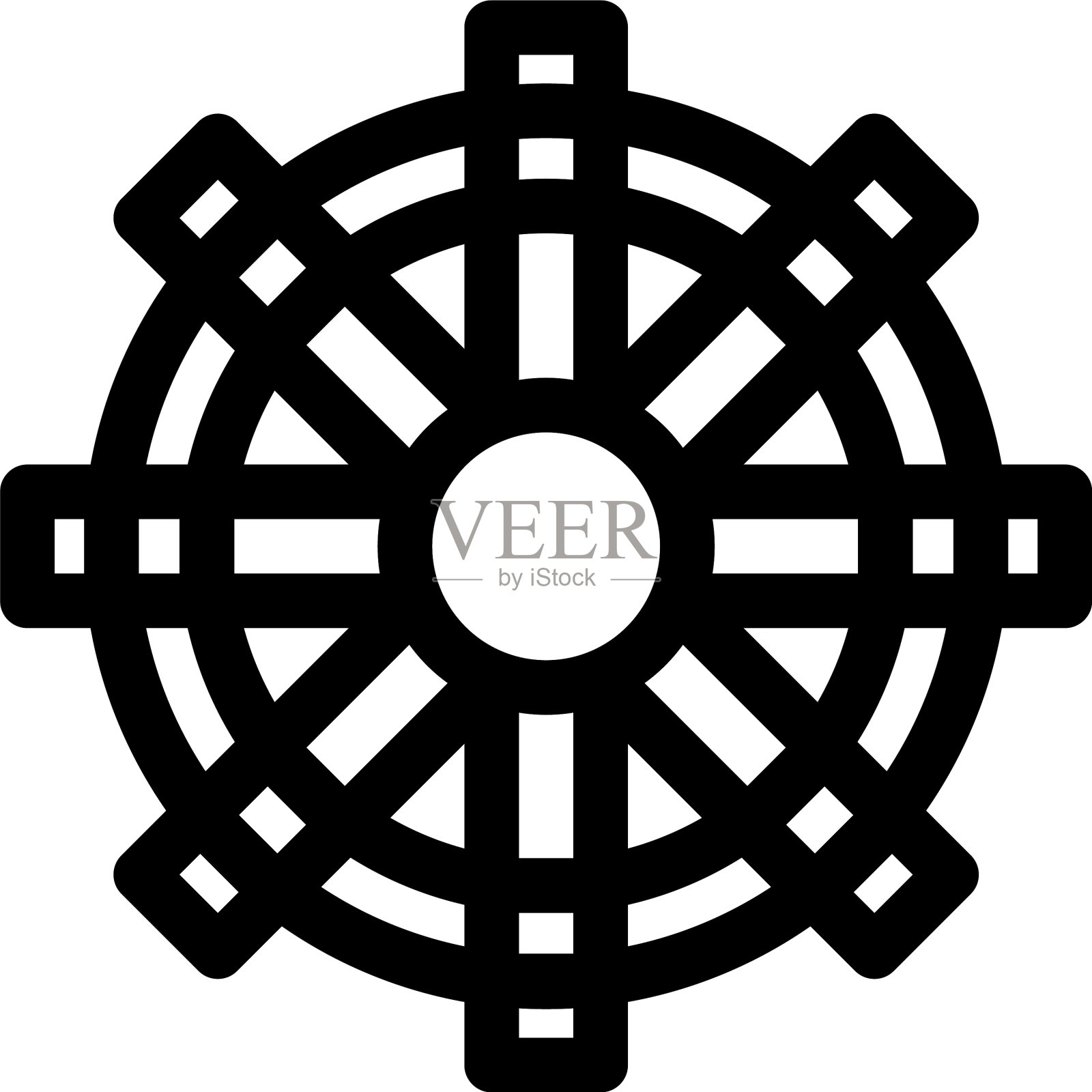 舵标或标志孤立标志符号插画图片素材