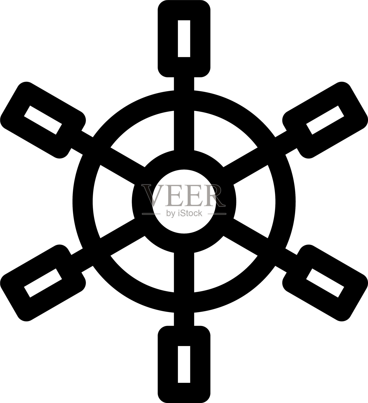 舵标或标志孤立标志符号插画图片素材