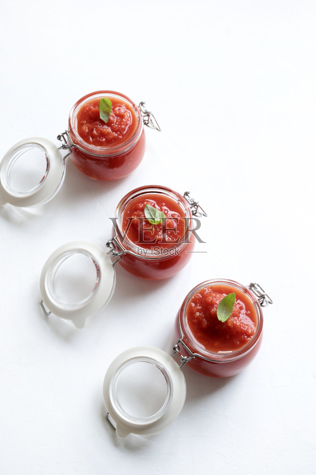 意大利番茄酱。照片摄影图片