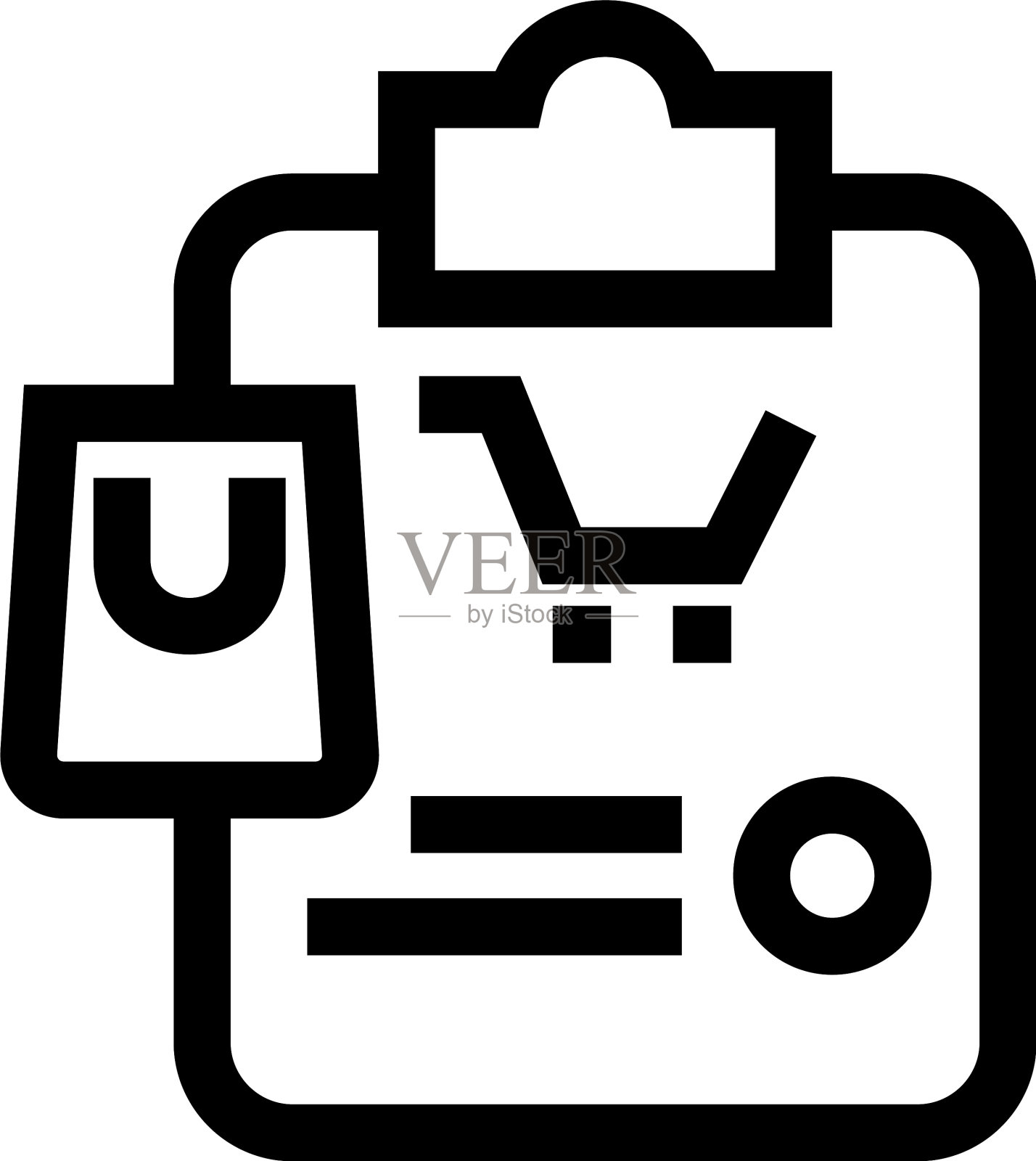 购物图标或标志孤立标志符号图标素材