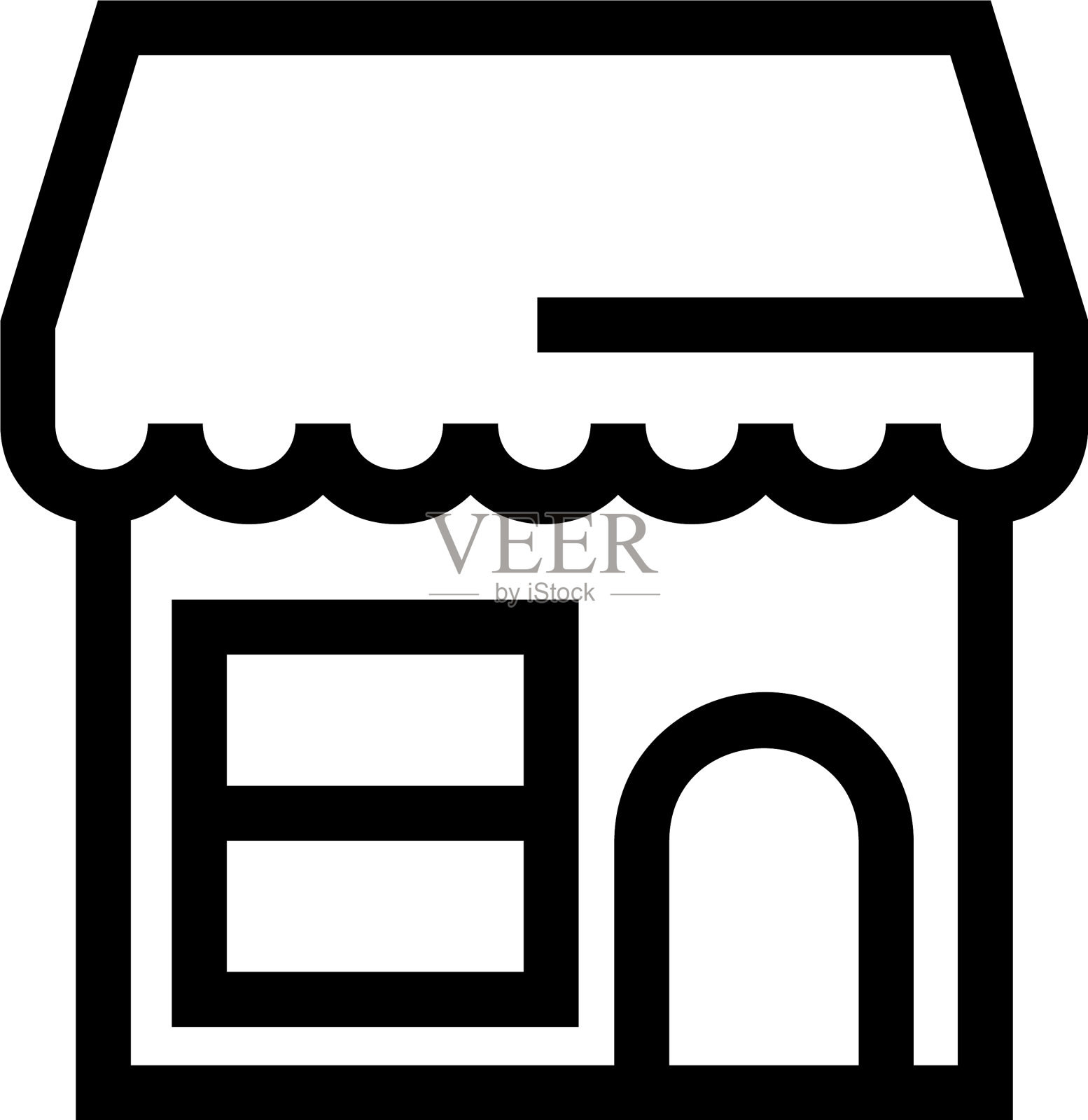 商店图标或标志孤立标志符号图标素材