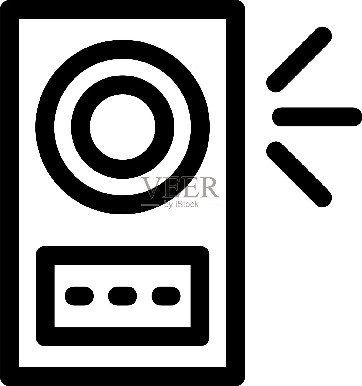 喇叭图标或标志孤立符号符号图标素材