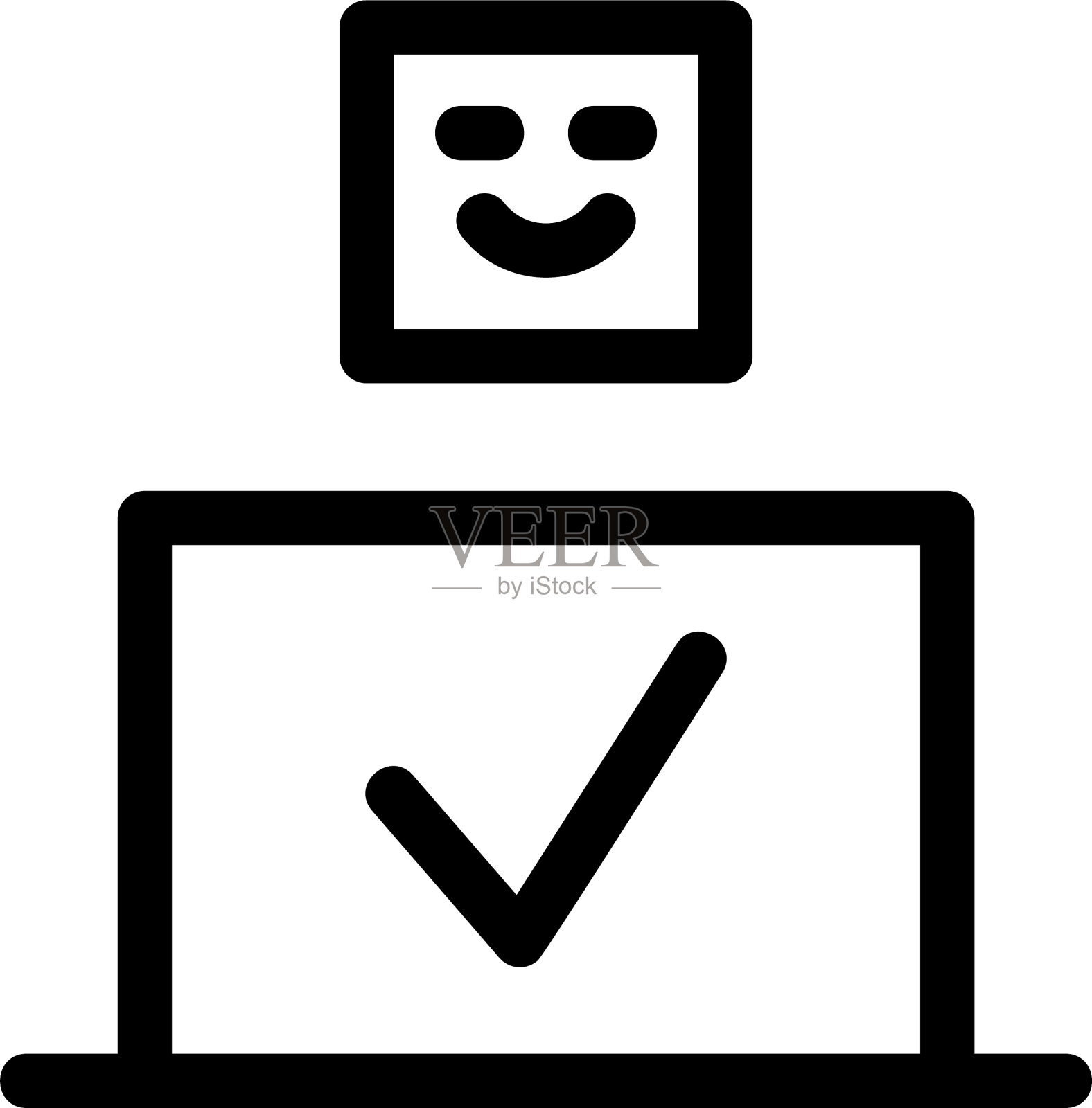 成功标志或标志孤立标志符号插画图片素材