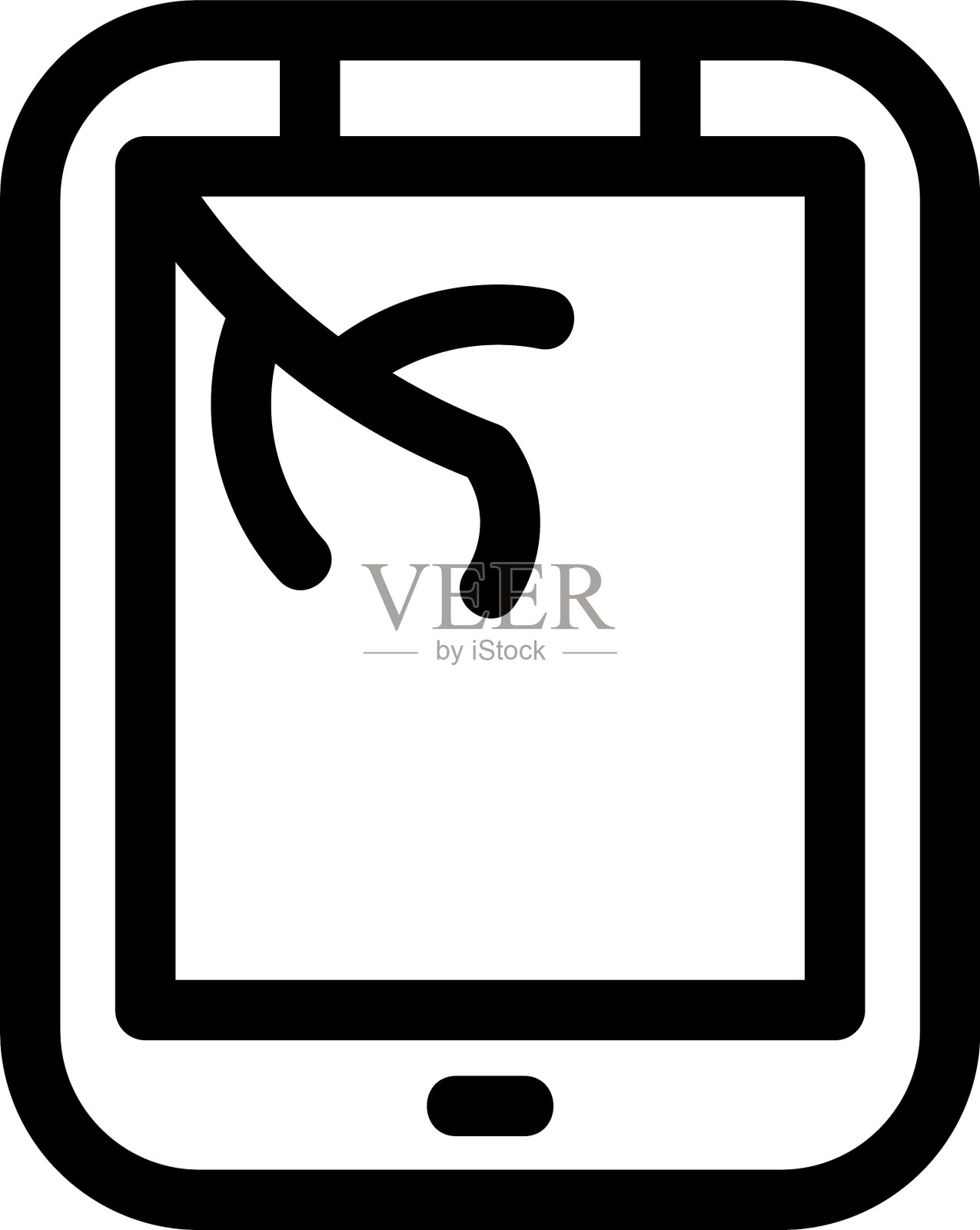 平板图标或标志孤立符号符号图标素材