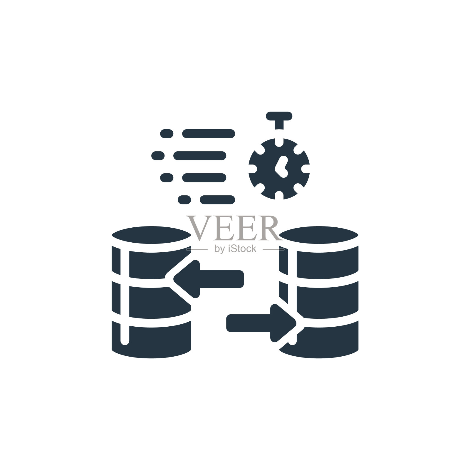 数据传输图标。字形数据传输图标，用于网站设计和移动，应用程序开发，打印。数据传输图标从填充的g技术收集孤立的白色背景。插画图片素材