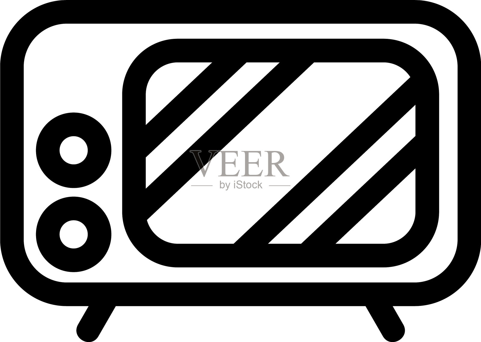 电视图标或标志孤立标志符号图标素材