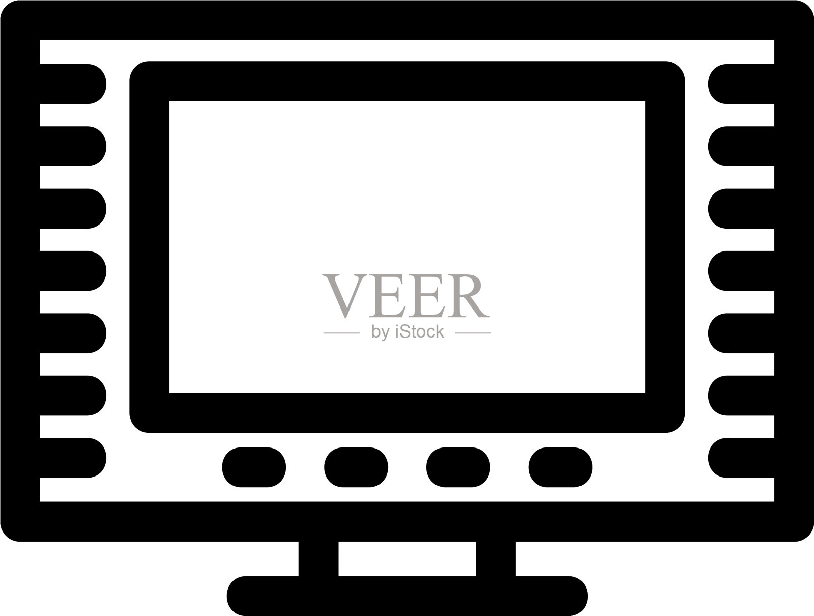 电视图标或标志孤立标志符号图标素材