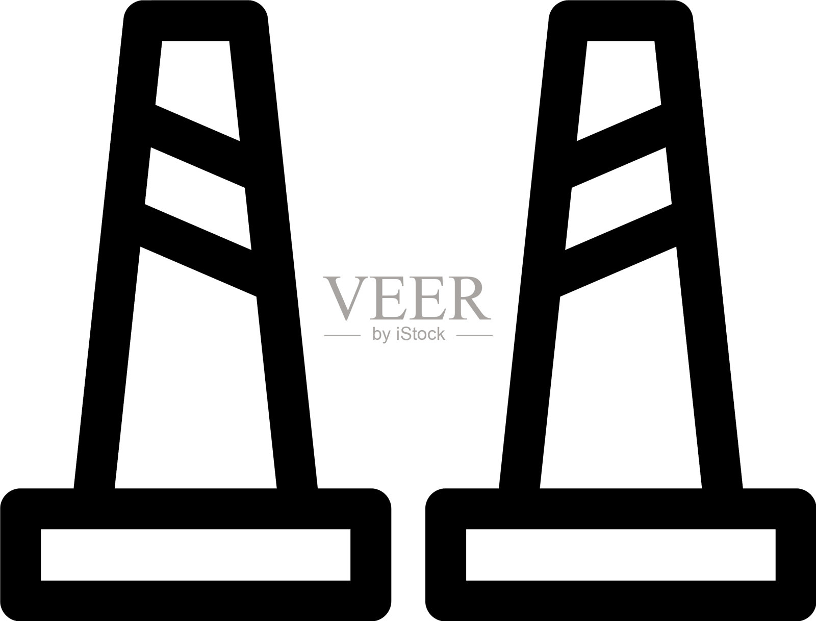 圆锥图标或标志孤立标志符号图标素材