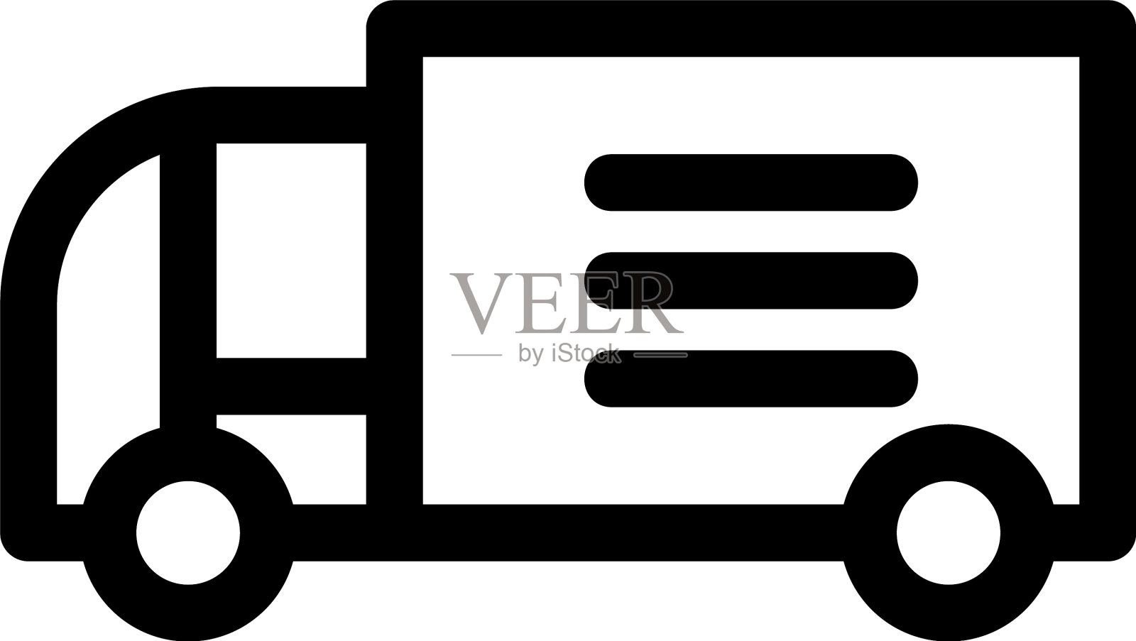 卡车图标或标志孤立标志符号图标素材