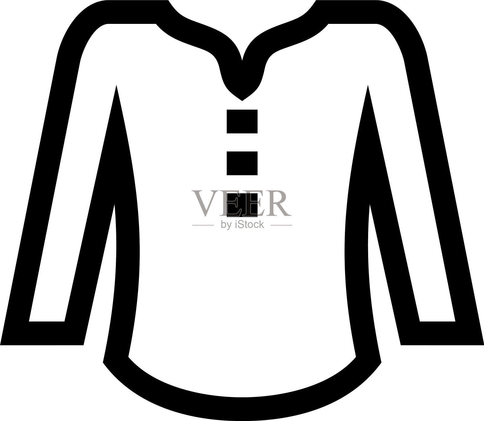 衬衫图标或标志孤立标志符号图标素材