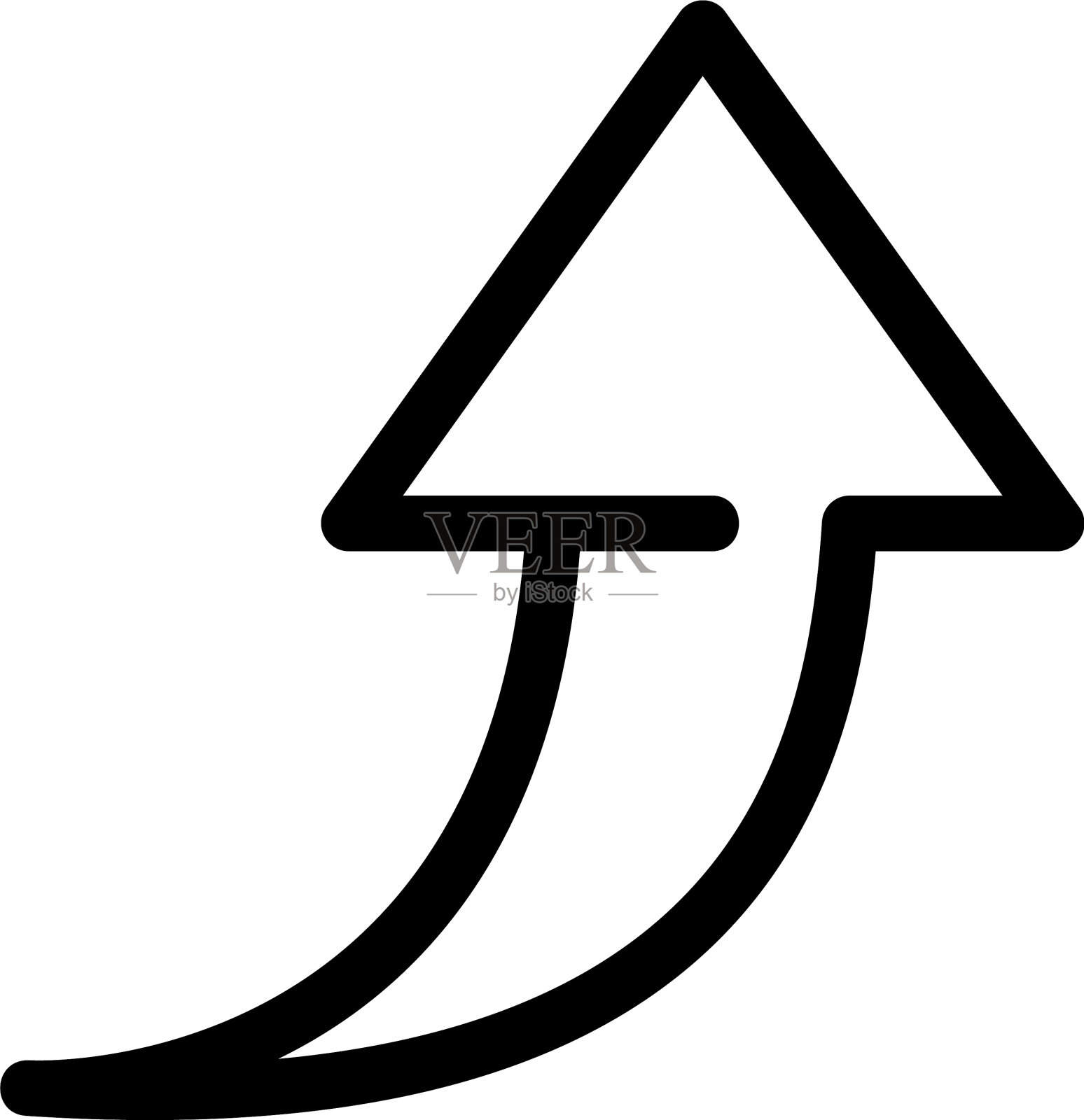 向上图标或标志孤立标志符号图标素材