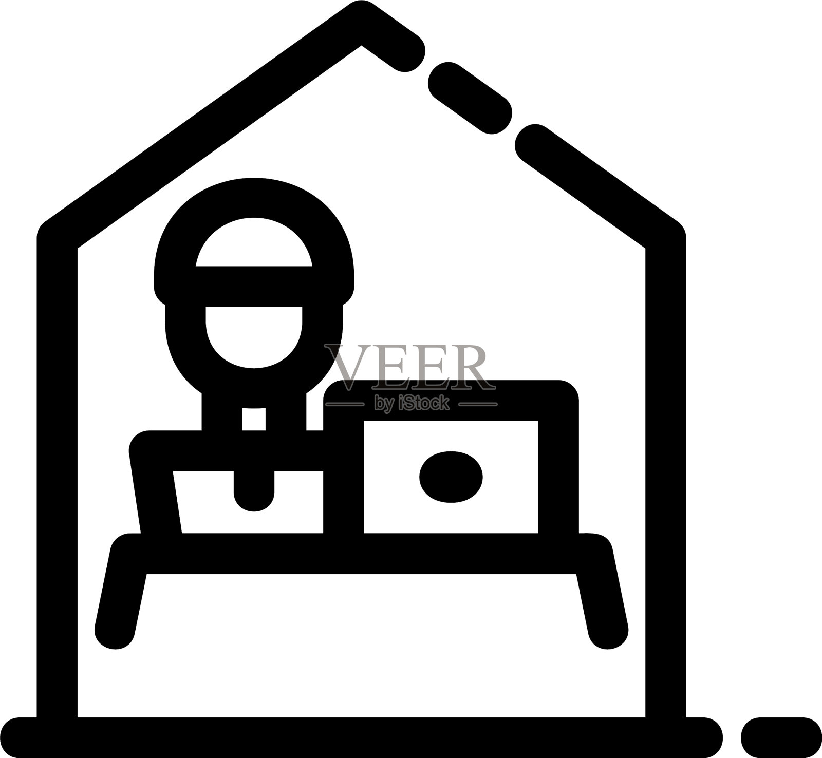 工作图标或标志孤立标志符号插画图片素材