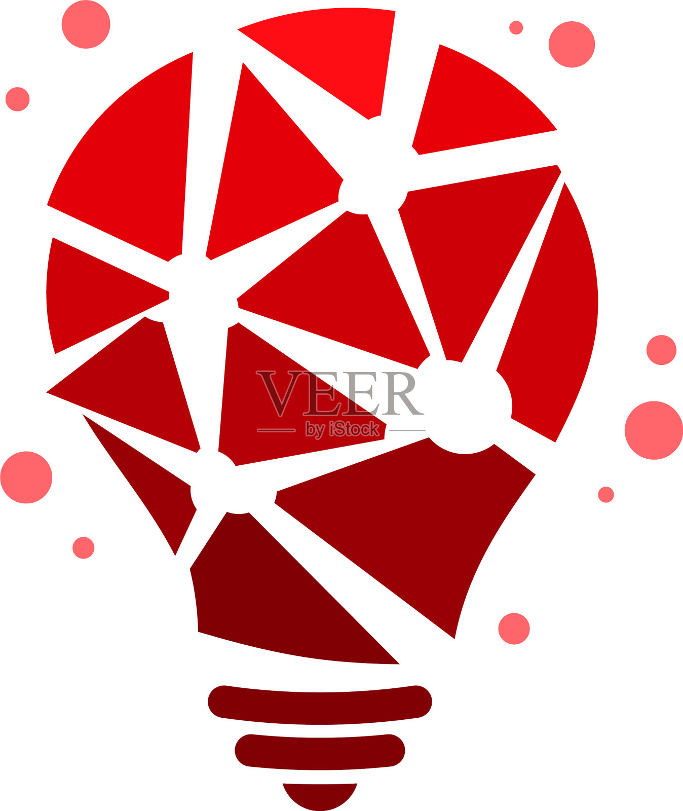 现代科技灯泡标识设计概念像素设计元素图片