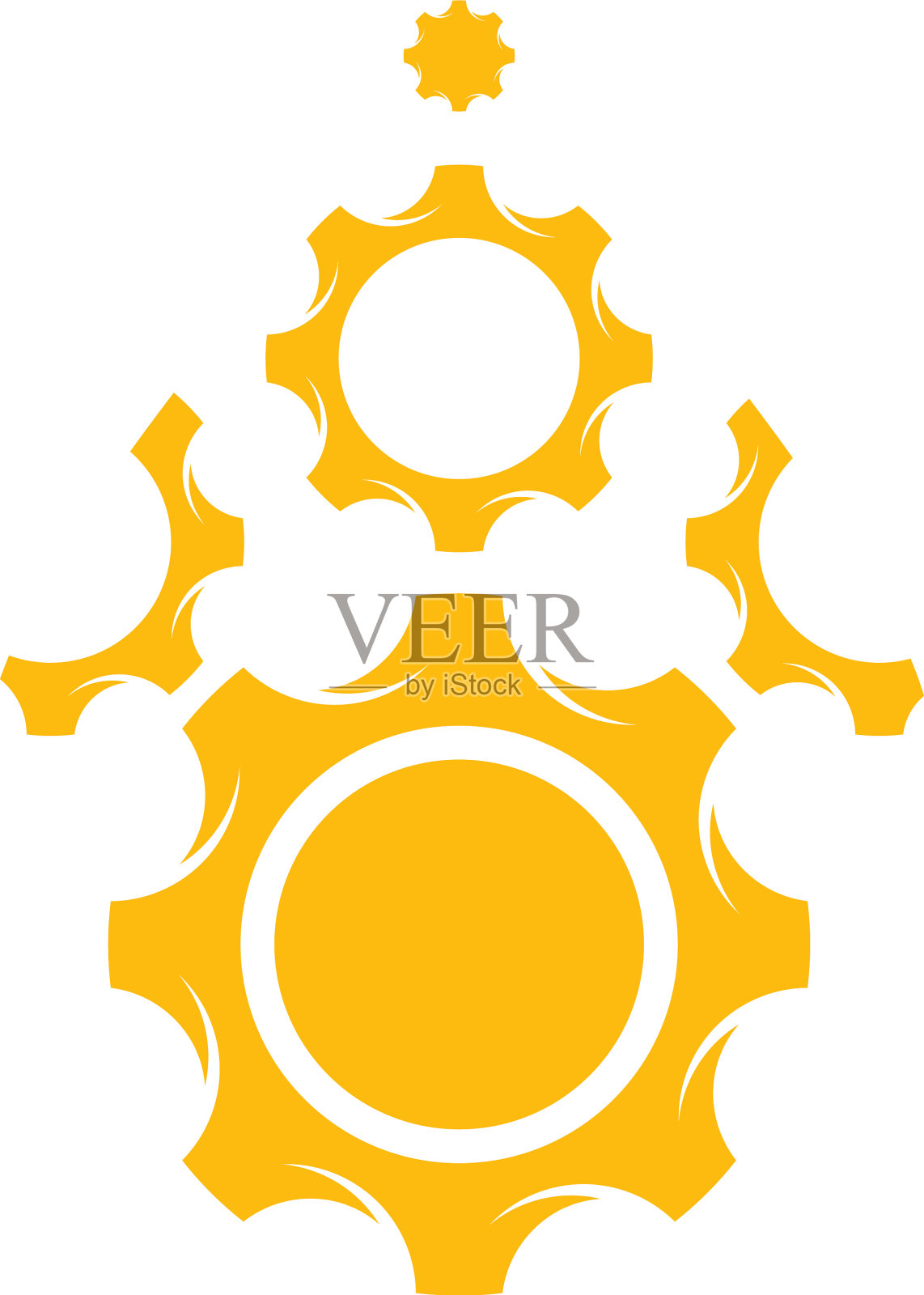 石油工业标志设计概念油齿轮图标素材