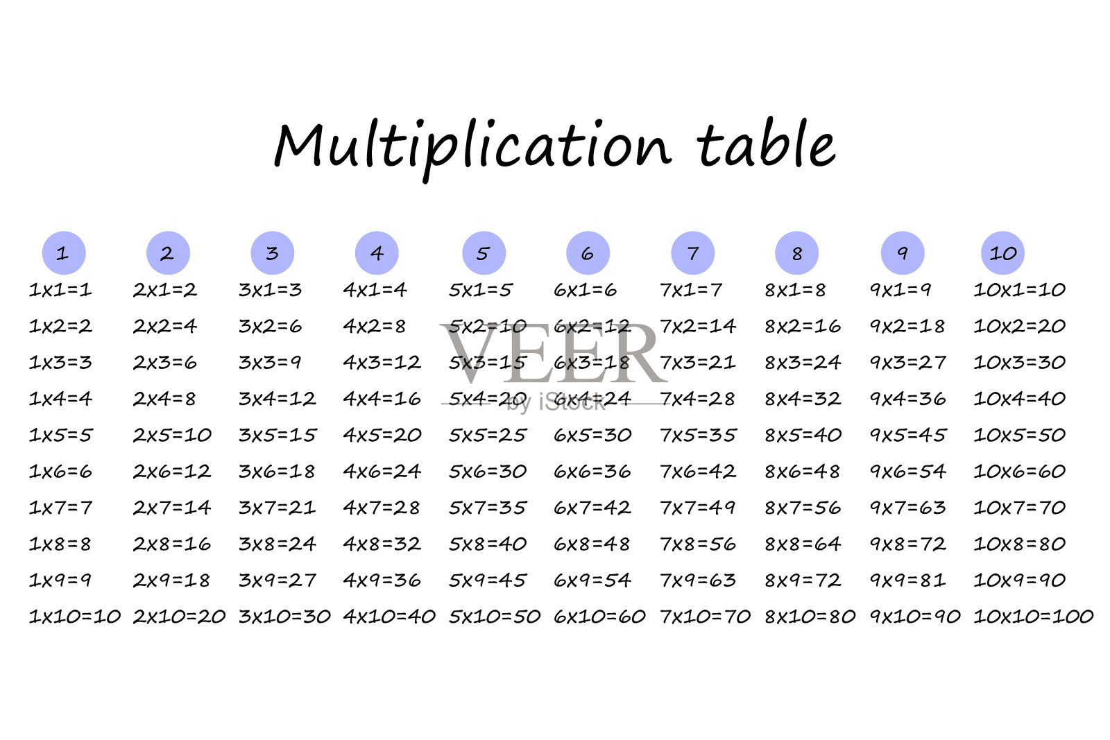 乘法广场学校插画图片素材