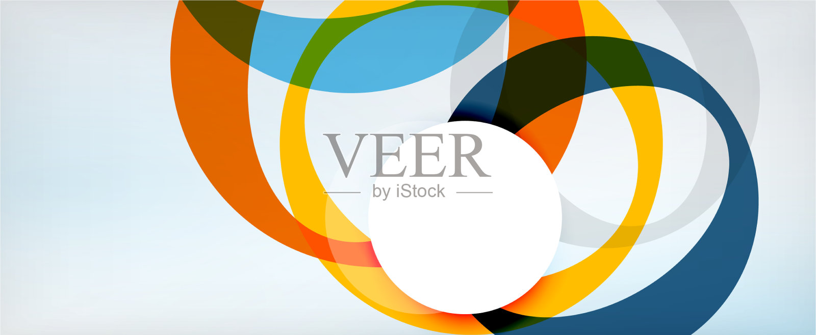 环形几何形状o字母重复插画图片素材