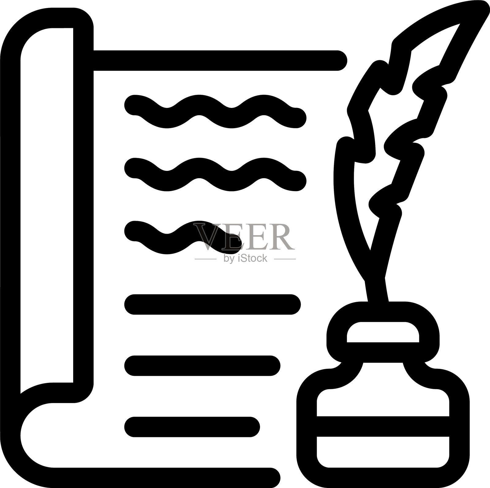 的写作插画图片素材