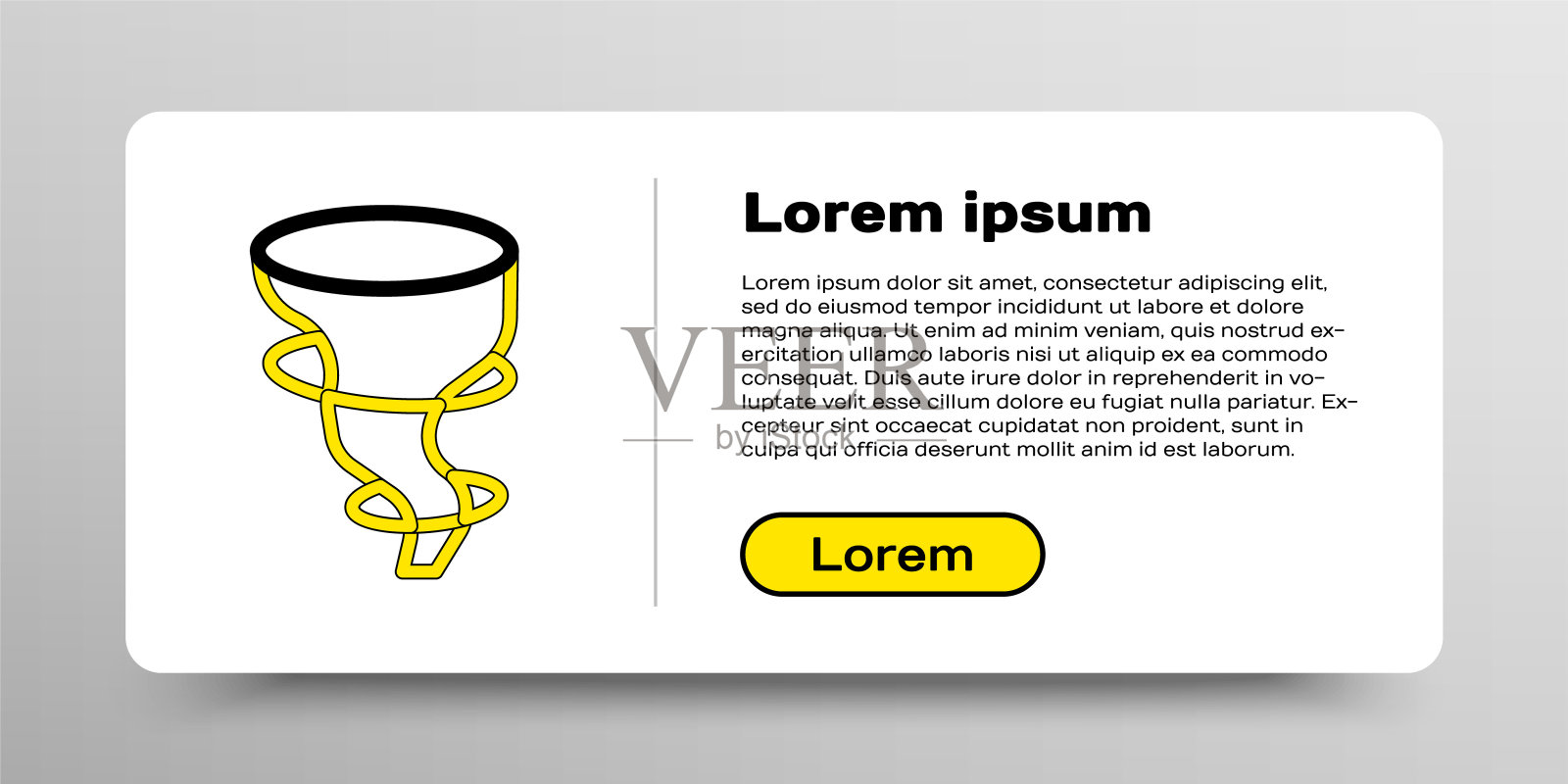 线龙卷风图标孤立在白色背景。色彩斑斓的轮廓的概念。向量插画图片素材