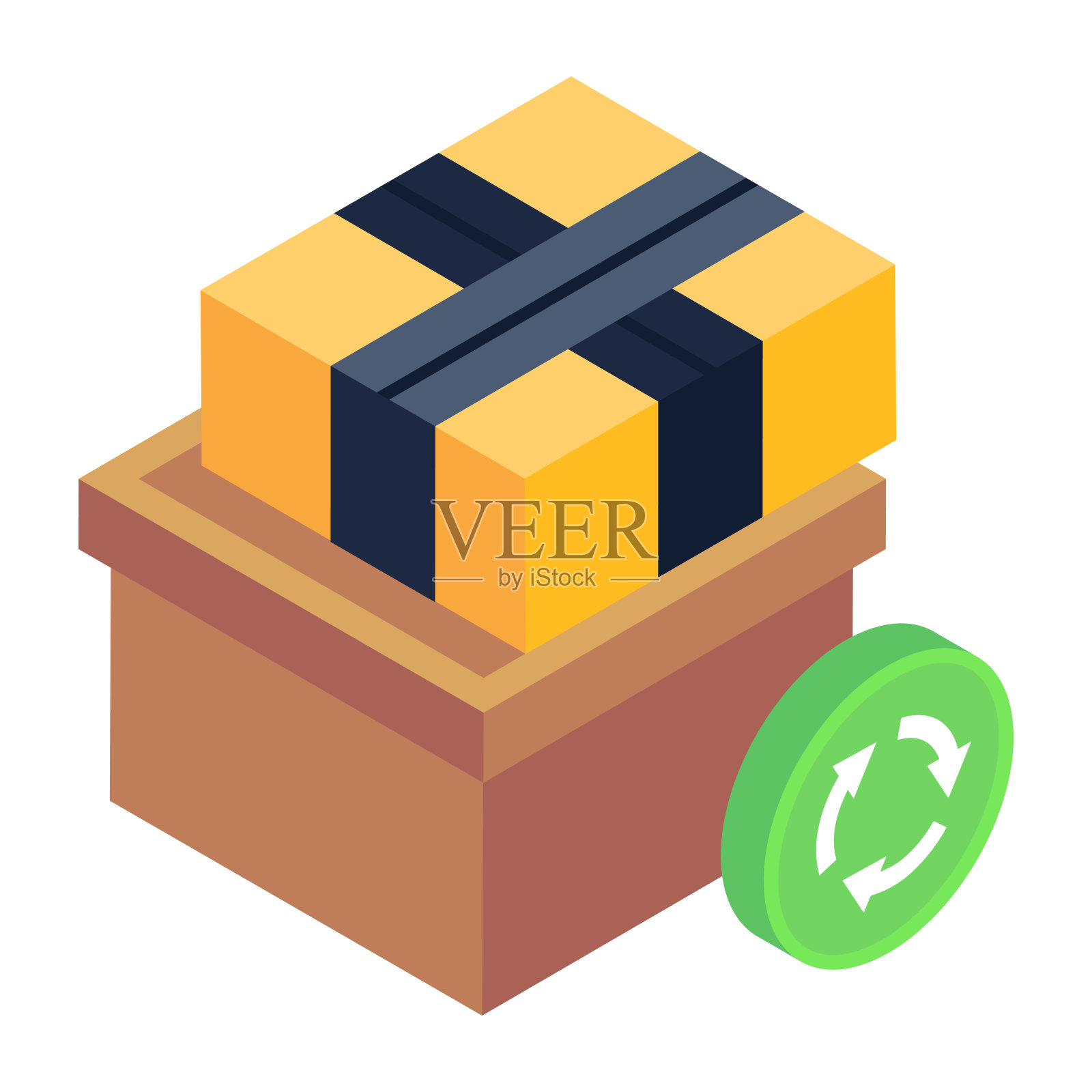 包裹插画图片素材