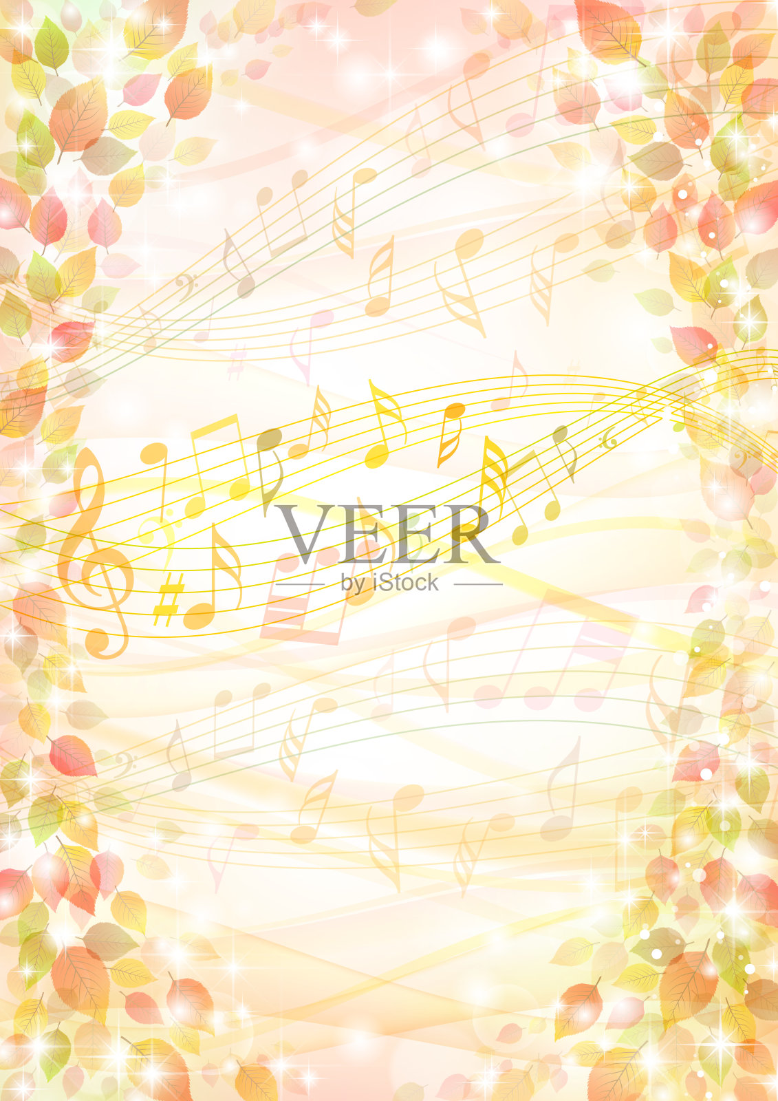 秋天背景帧插画图片素材