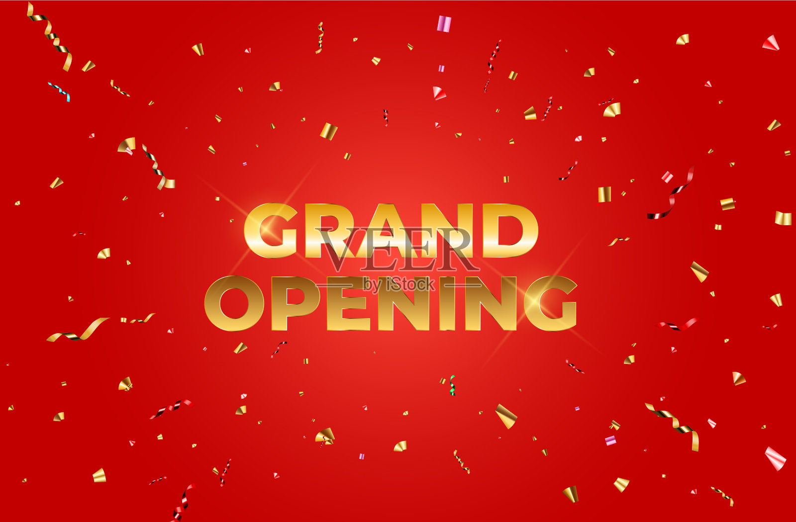 盛大的开幕卡背景eps10插画图片素材