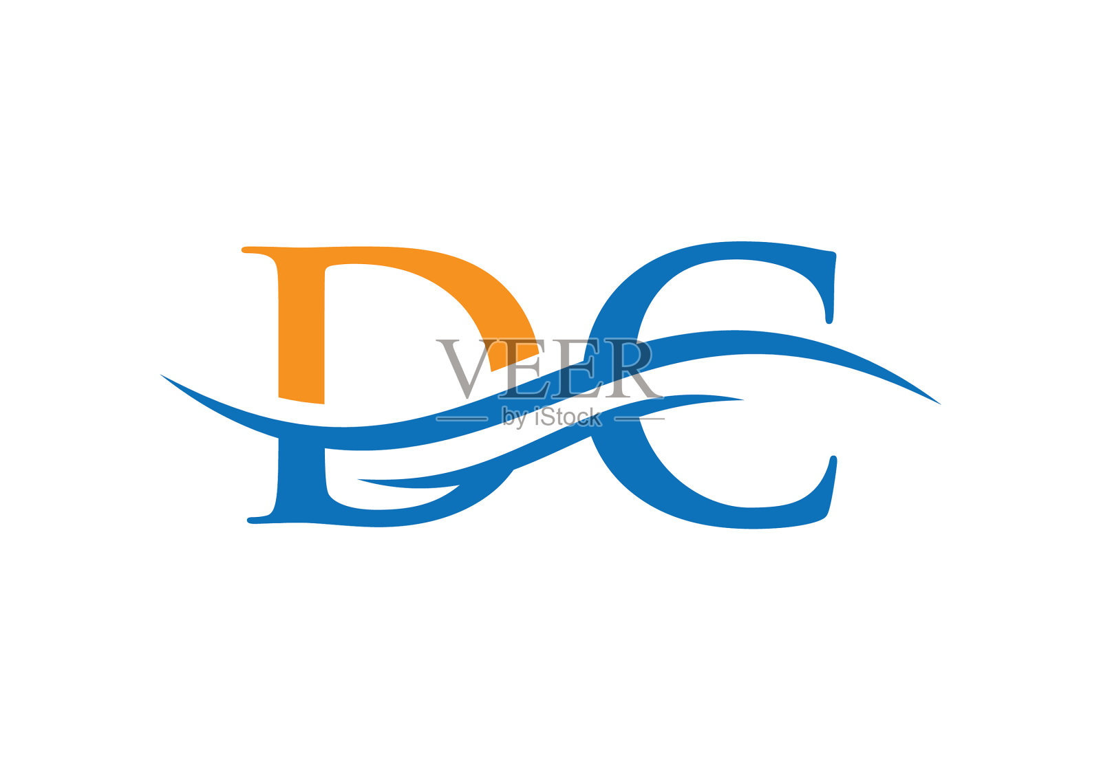 符号字母dc的企业和标志设计插画图片素材