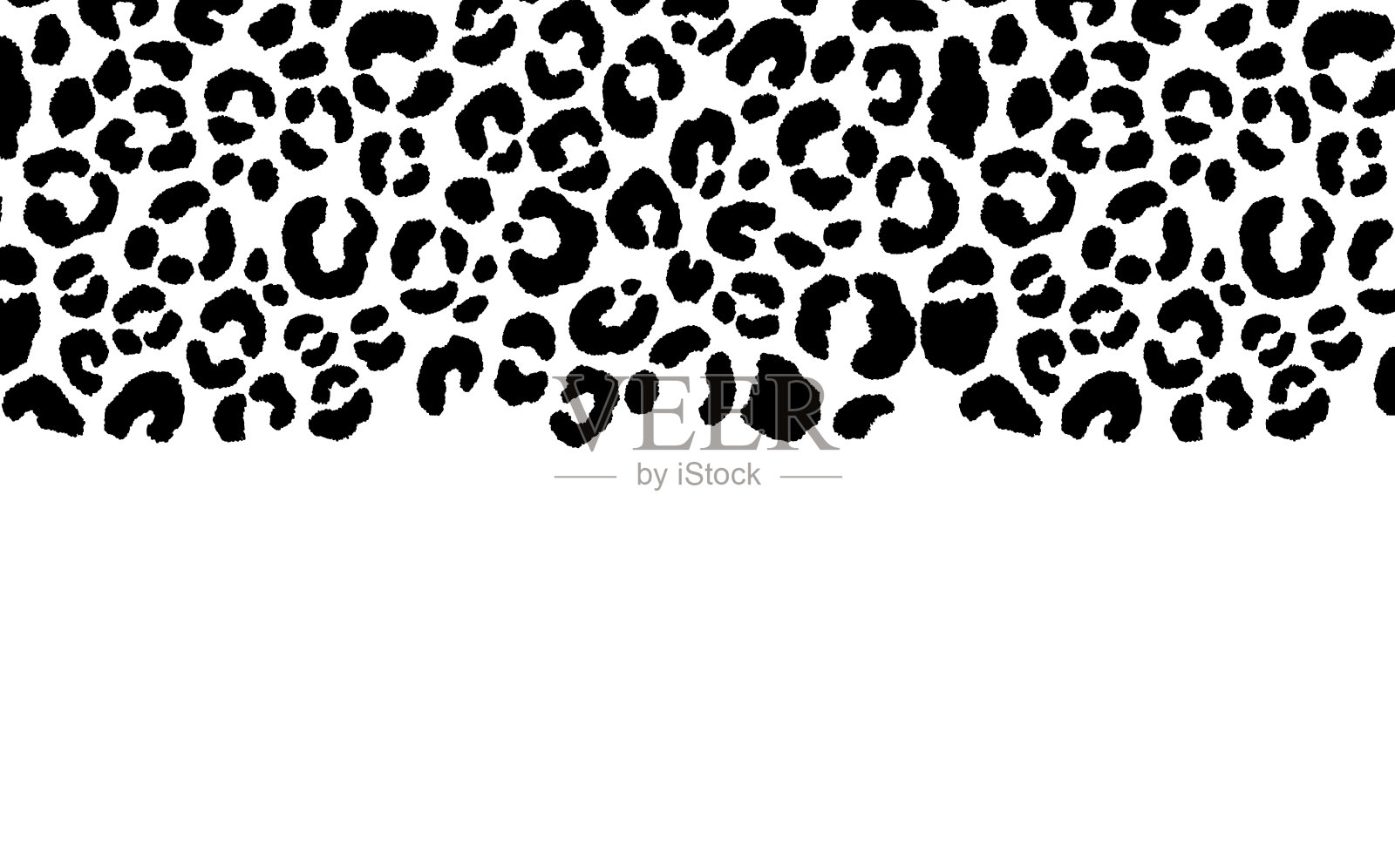 新的现代豹纹黑白背景。程式化的动物皮装饰。抽象几何矢量插图的传单，横幅，网站，海报，卡片，明信片，墙纸。本空间插画图片素材