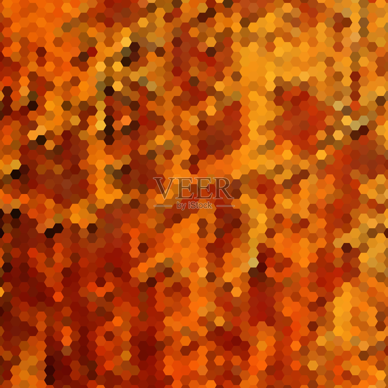 背景与彩色六边形网格插画图片素材