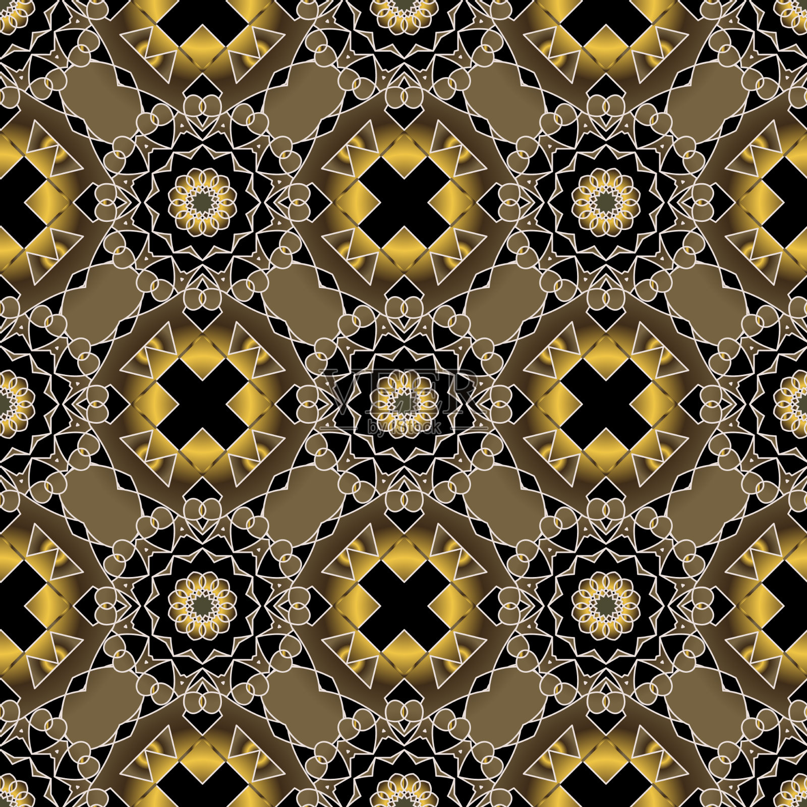 抽象花卉无缝图案丰富多彩插画图片素材