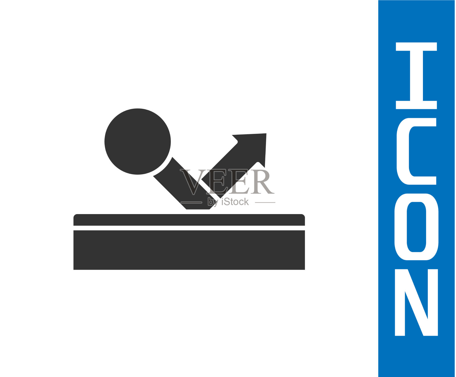 灰色台球池斯诺克球与数字8图标插画图片素材